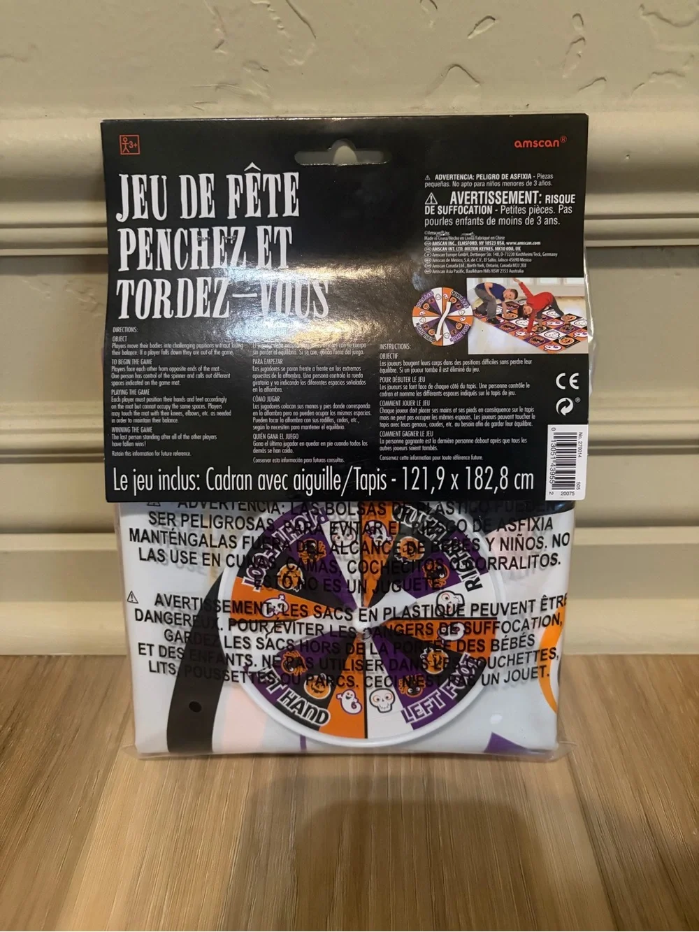 NWT Amscan Halloween Bend N Twist Floor Party Game